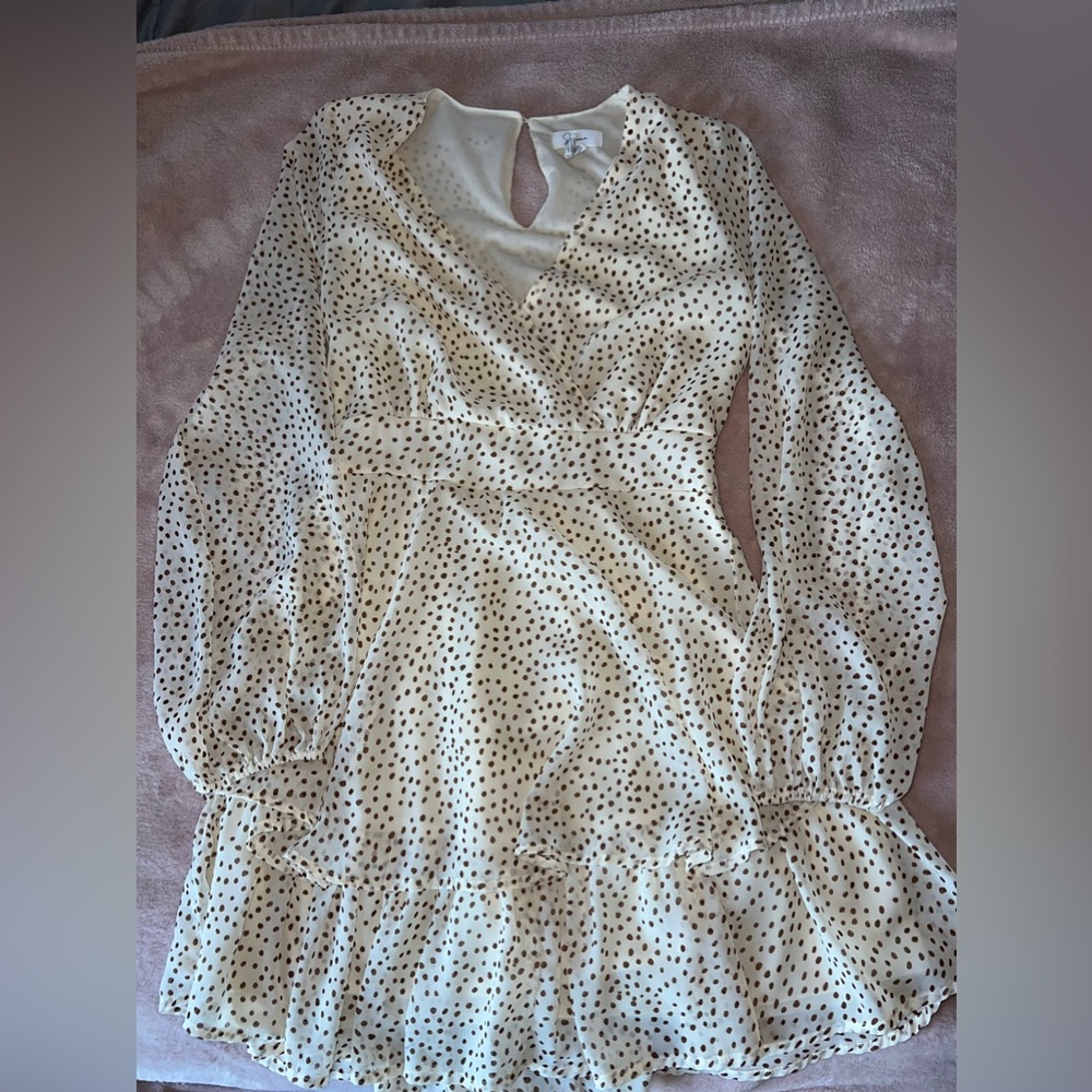 Layered polka dot dress